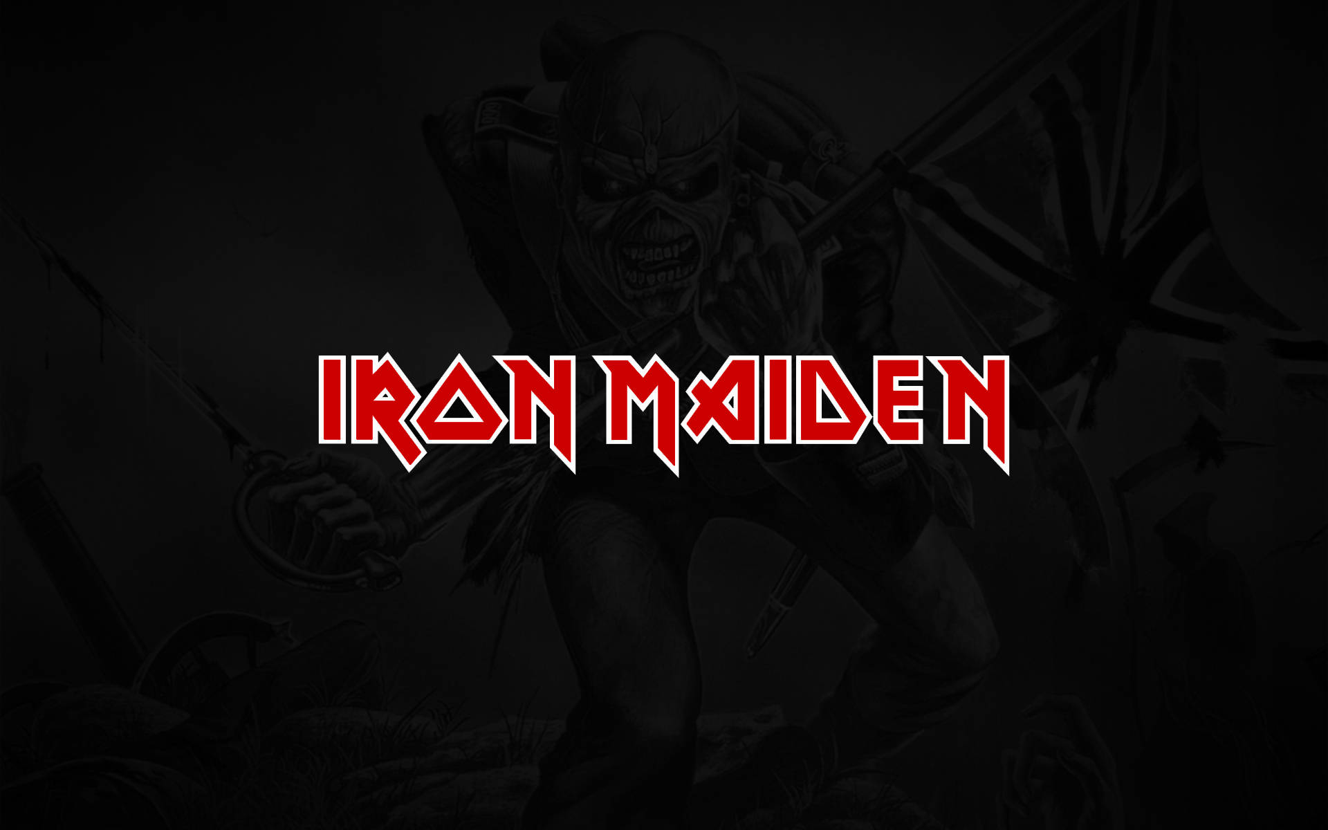Heavy Metal Logo of Iron Maiden Wallpaper