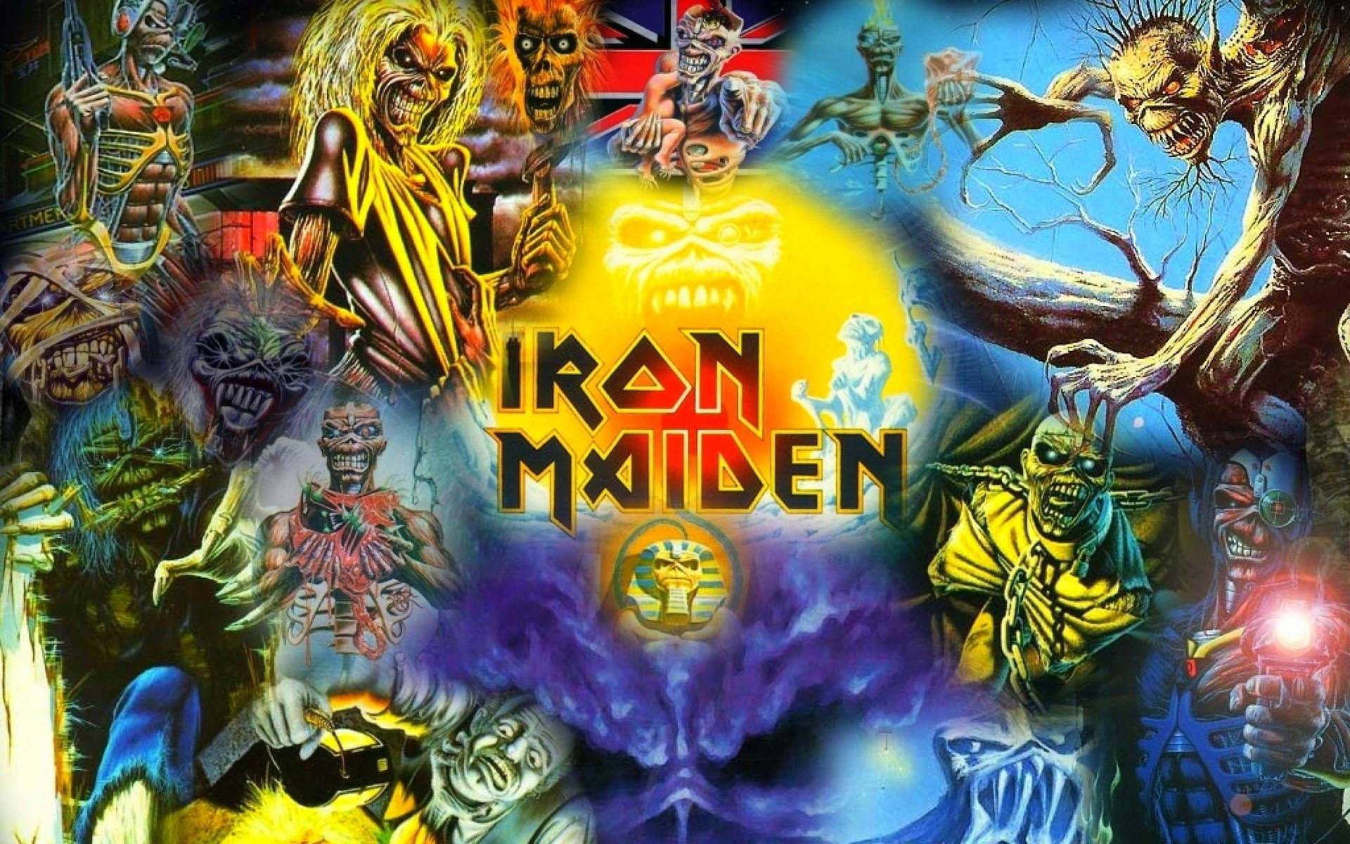 Iron Maiden Versions Of Eddie Background