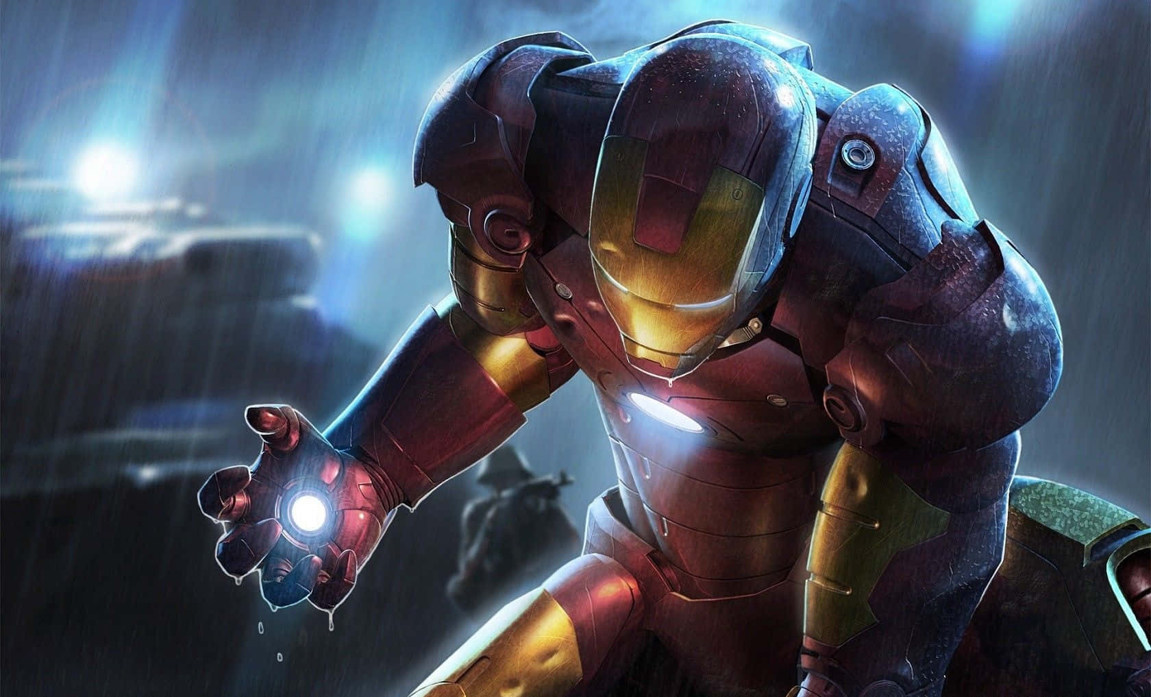 Robert Downey Jr., as Iron Man in Iron Man 3 Wallpaper