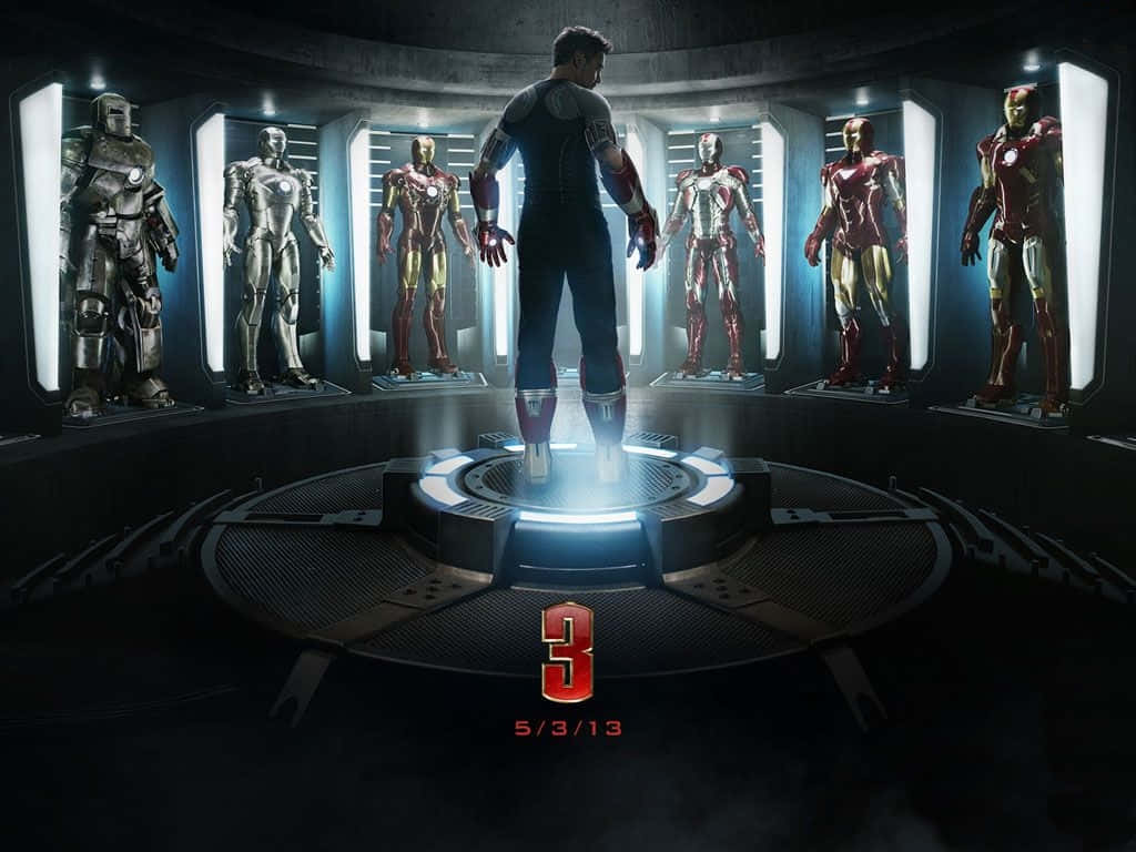 Iron Man 3 Poster With Tony Stark Wallpaper
