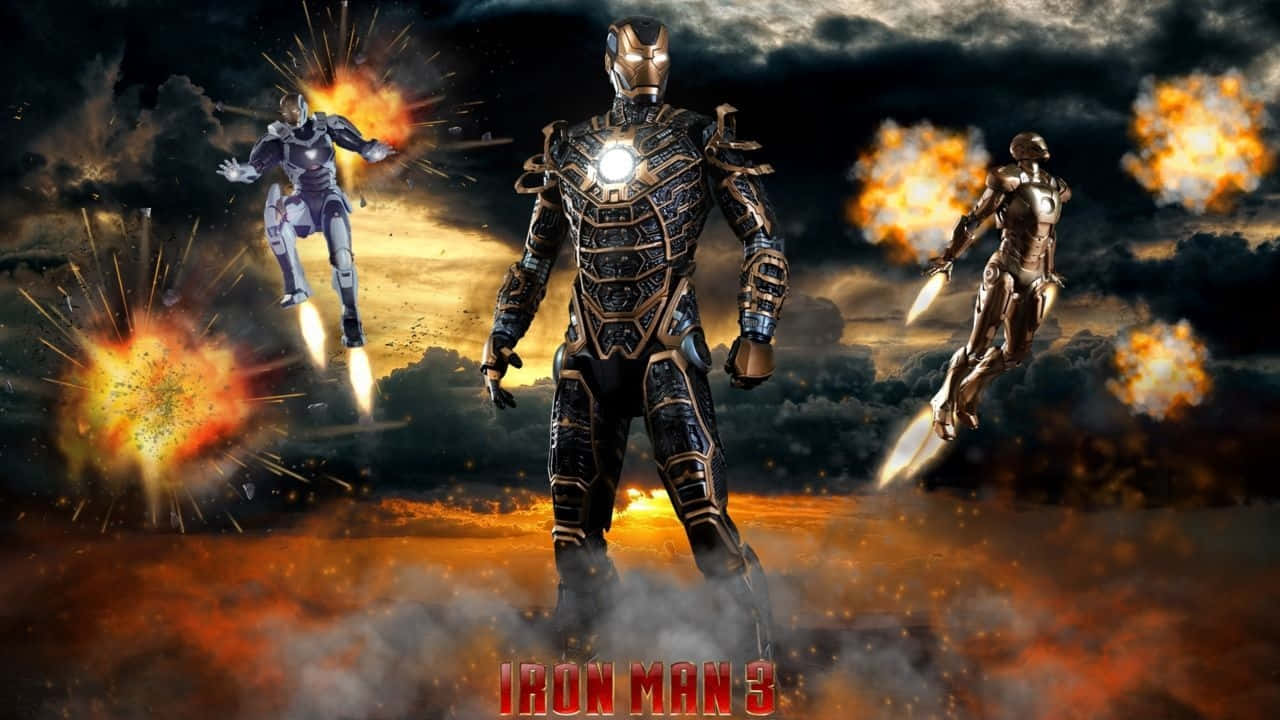 Iron Man 3 Suits Fanart Wallpaper