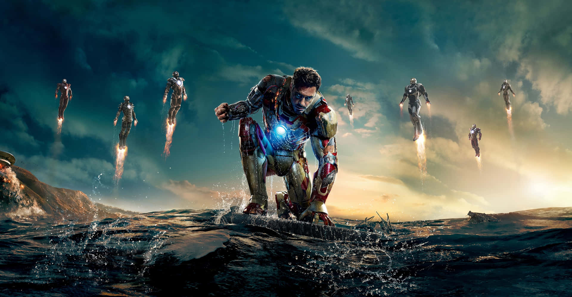 Iron Man gearing up for yet another thrilling mission Wallpaper