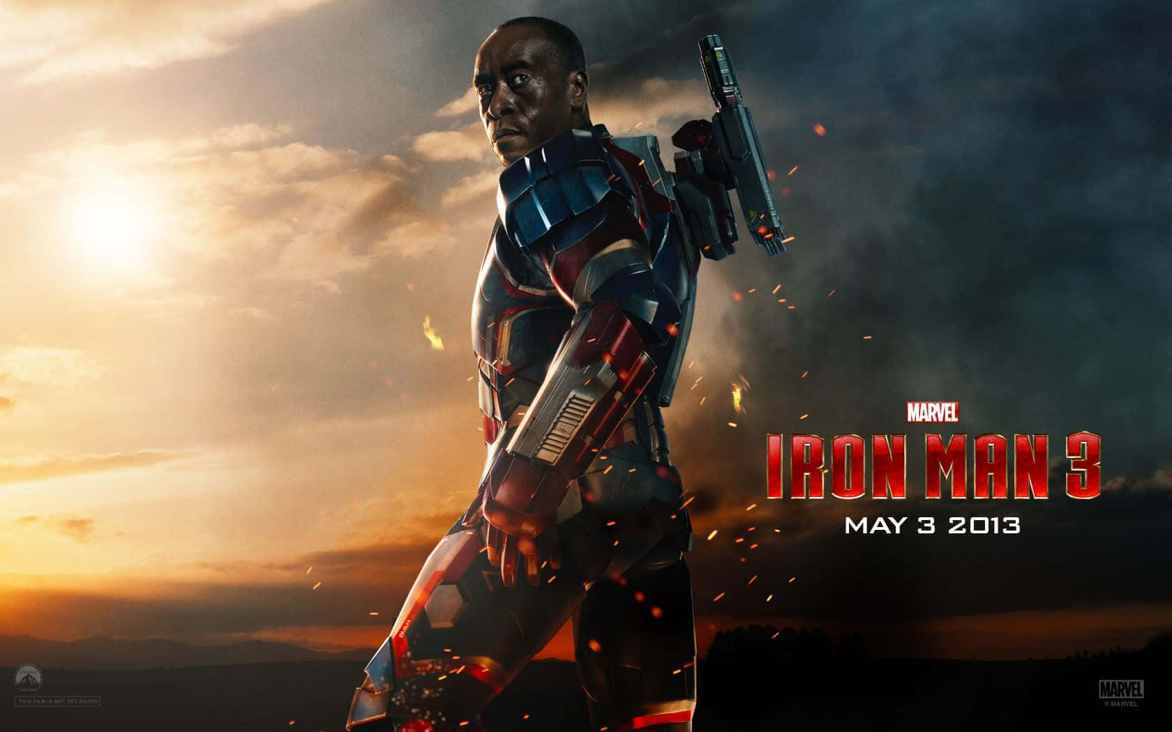Iron Man 3 Colonel James Rhodes er vigtig for sin karriere som militærofficer. Wallpaper