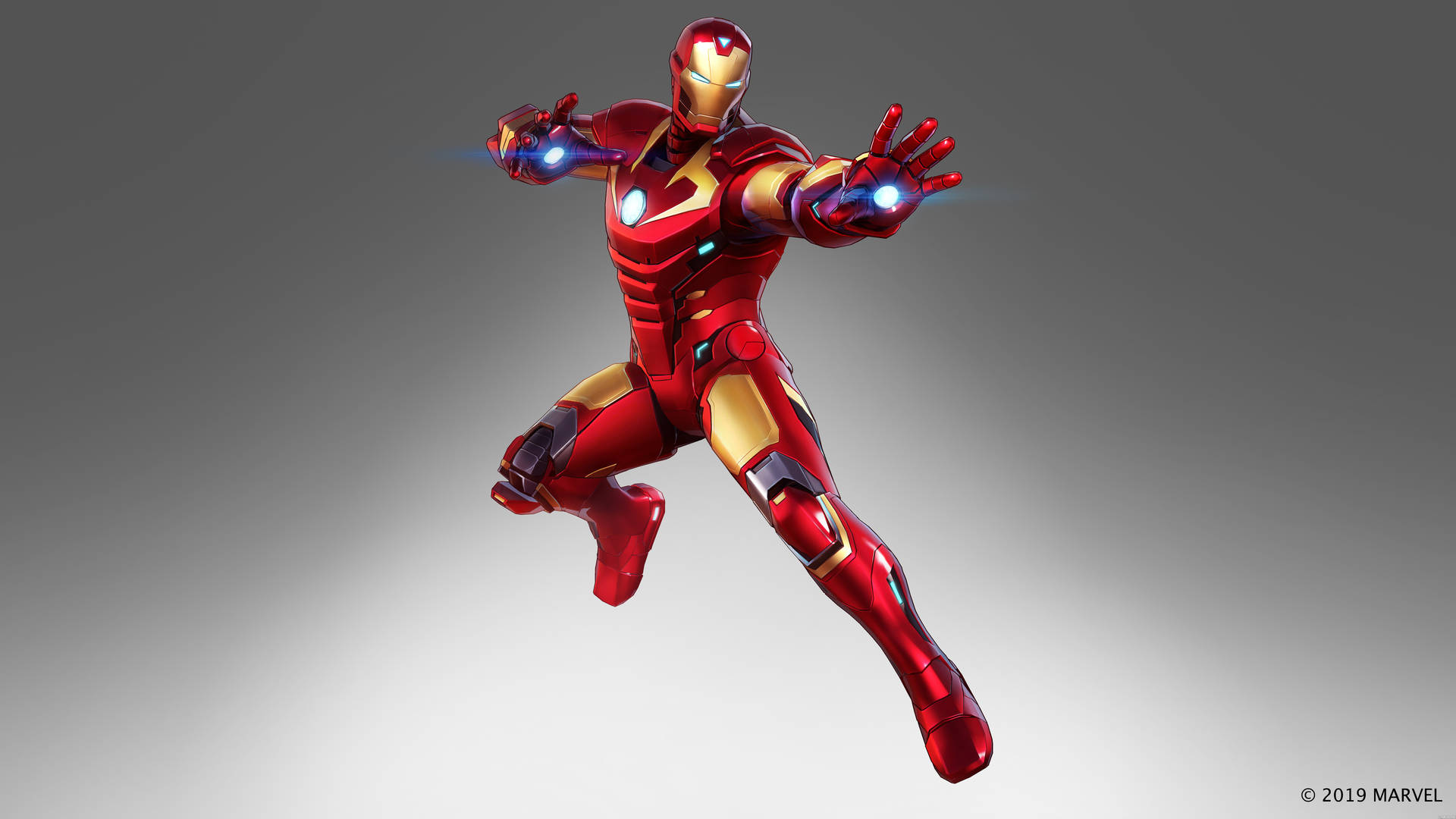 Fondode Pantalla De Iron Man En 4k Con Fondo Gris. Fondo de pantalla