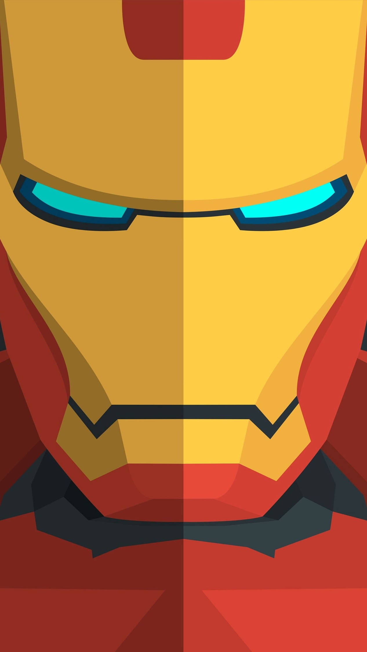 Iron Man 4k Iphone Yellow Shell Head Wallpaper