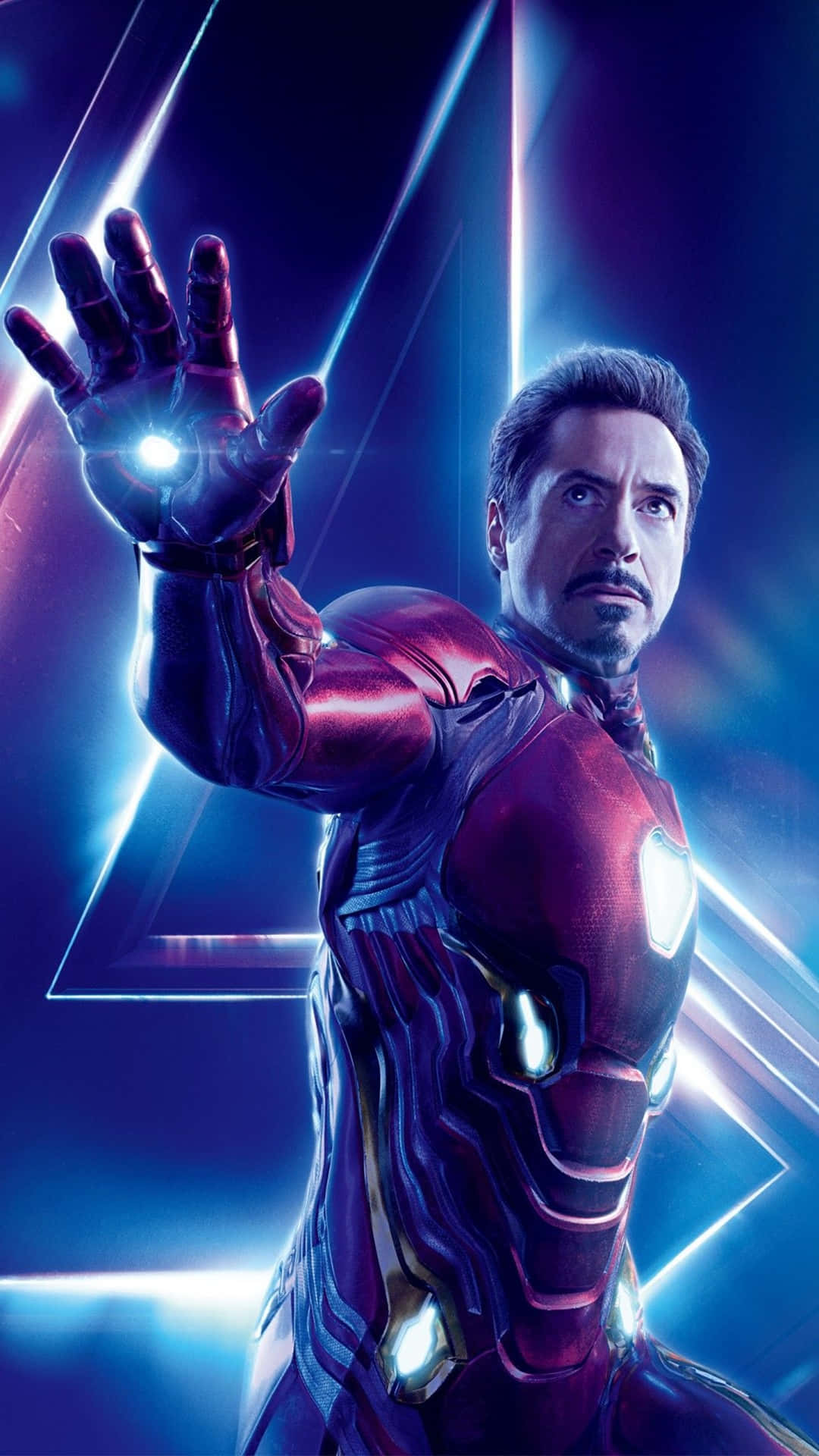 Tony Stark som Iron Man 4K mobil tapet Wallpaper