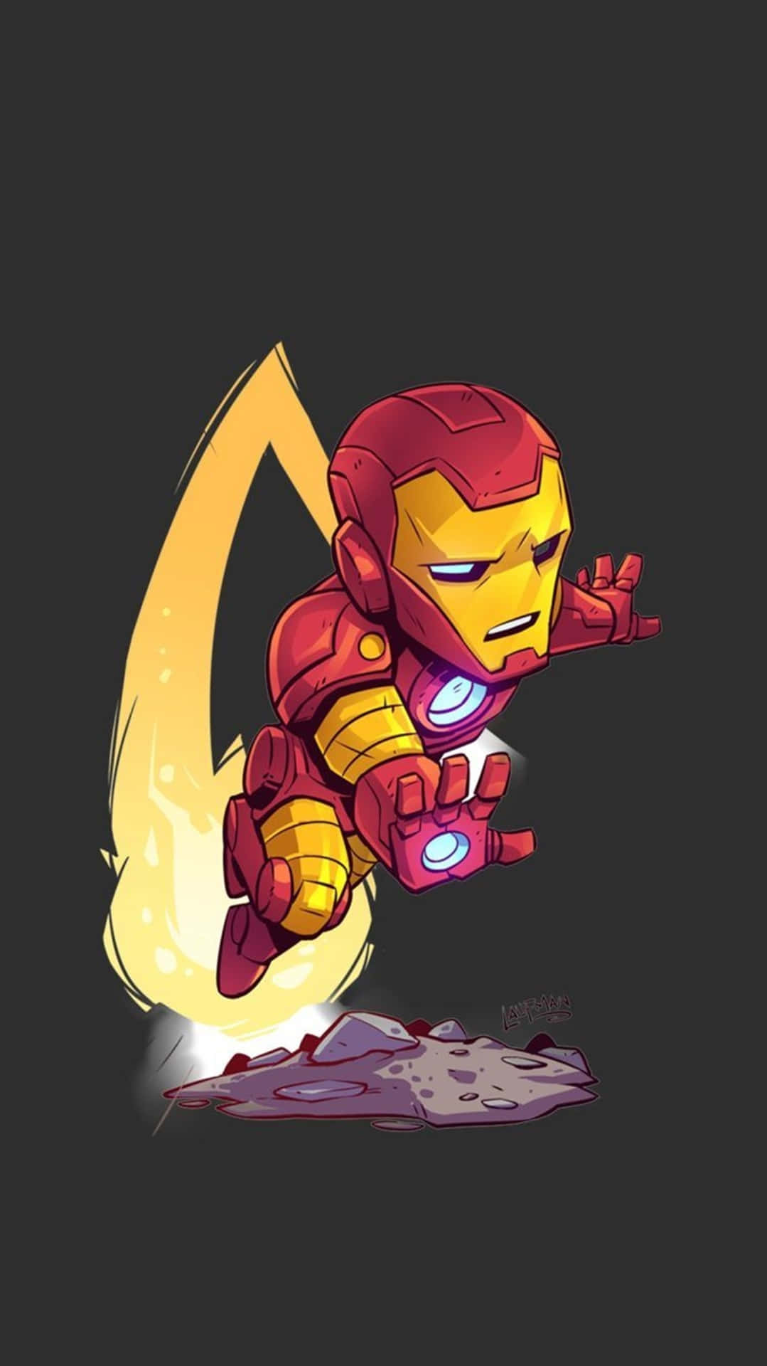 Iron Man in Ultra High Definition on Mobile Wallpaper