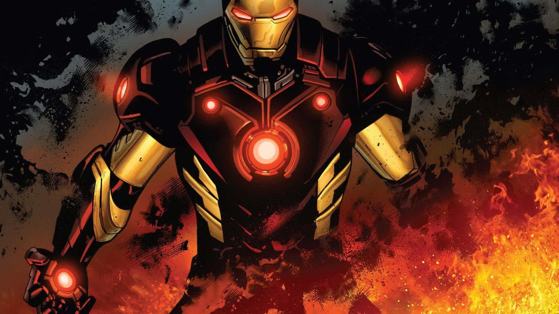 Avengers Battle Damage Kneeling Pose Iron Man