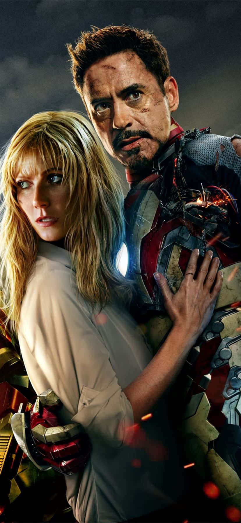 Iron_ Man_and_ Pepper_ Potts_ Closeup Wallpaper