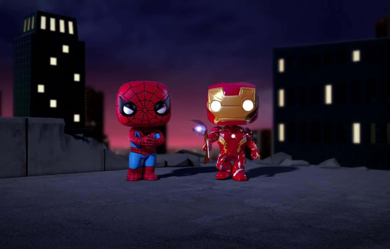 Marvel's Classic Duo: Iron Man&Spider-Man Wallpaper