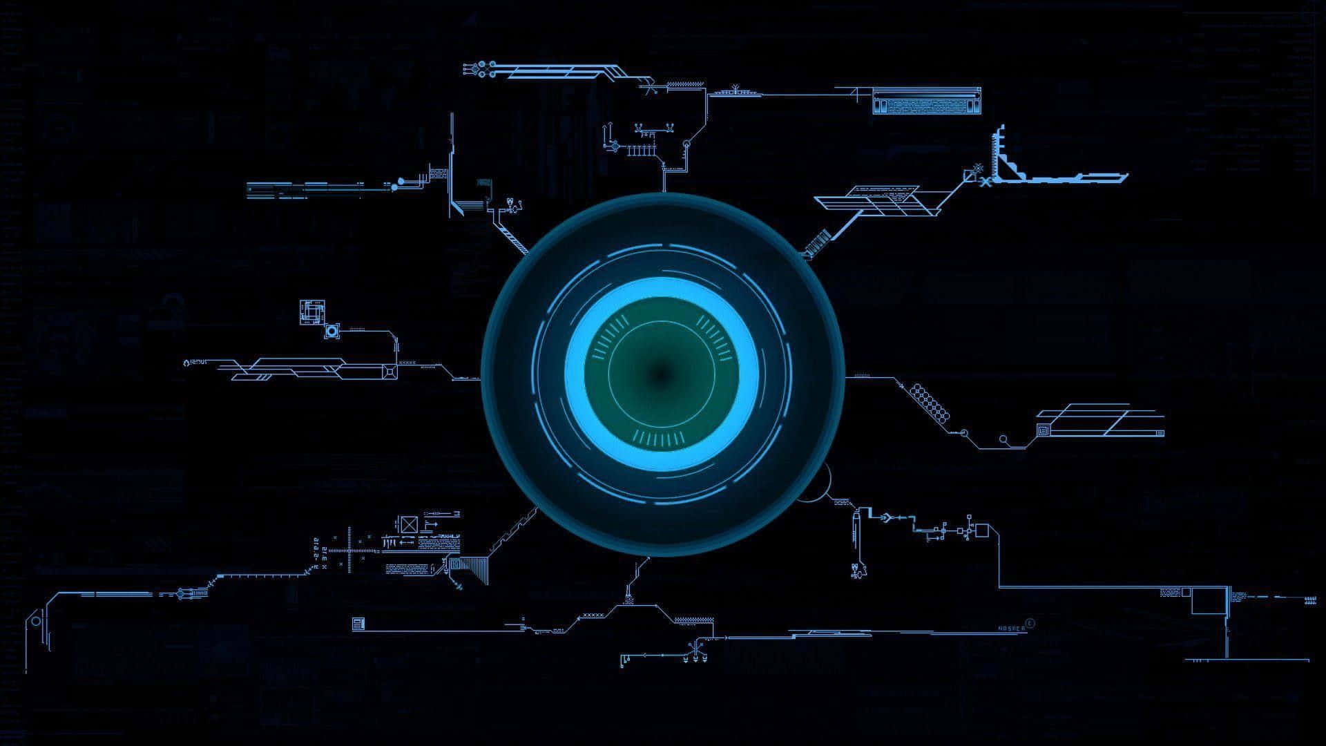 Tony Stark Lights up the Evening with His Arc Reactor Wallpaper