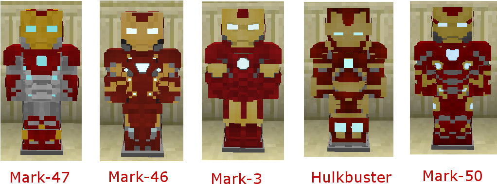 Iron Man Armor Evolution Pixel Art PNG