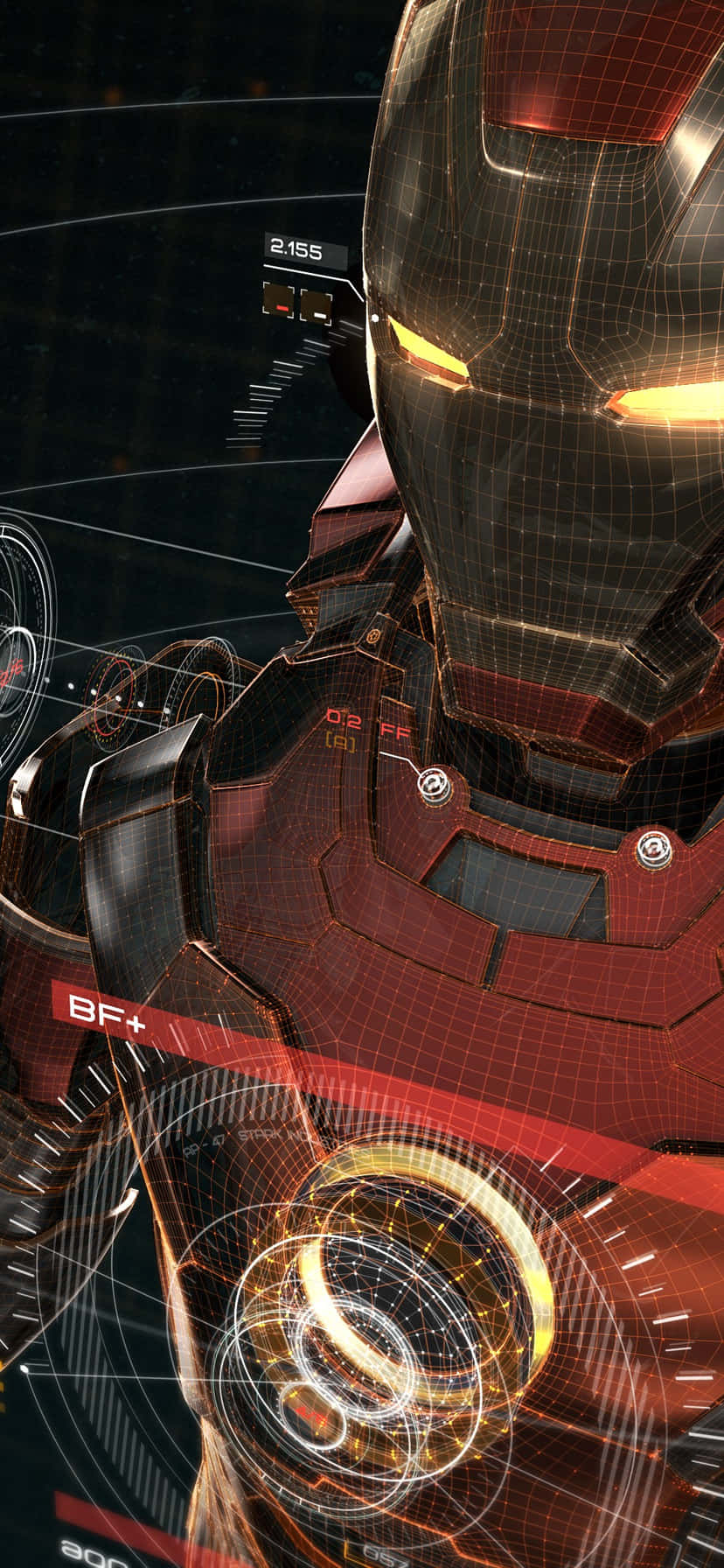 Iron_ Man_ Armor_ Interface_i Phone11_ Wallpaper Wallpaper