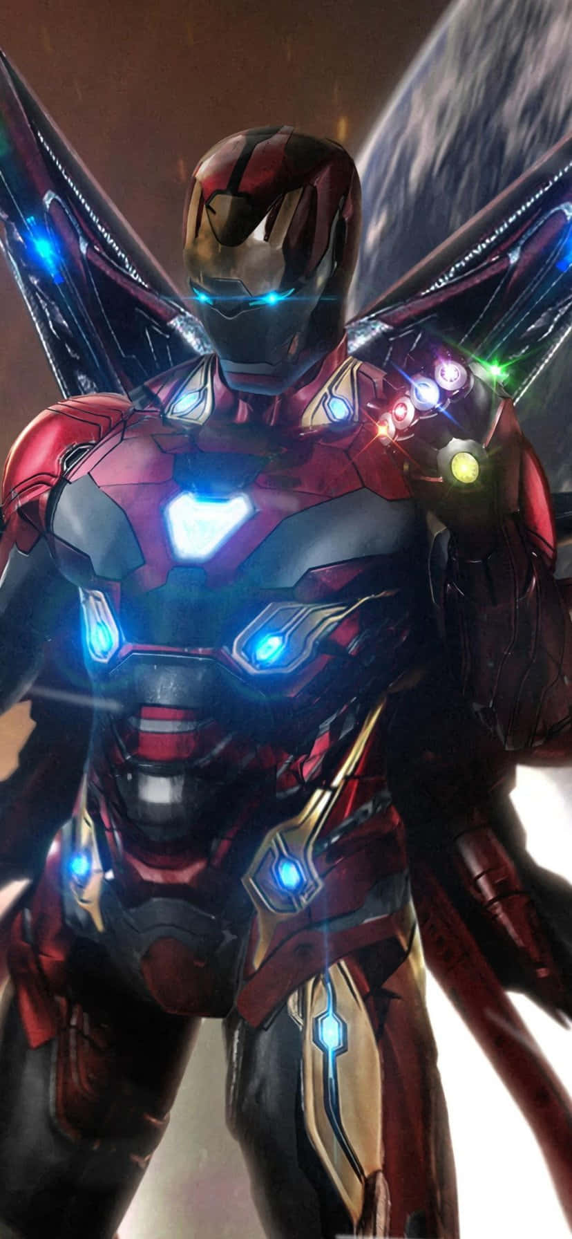 Iron Man Armor Space Backdrop Wallpaper