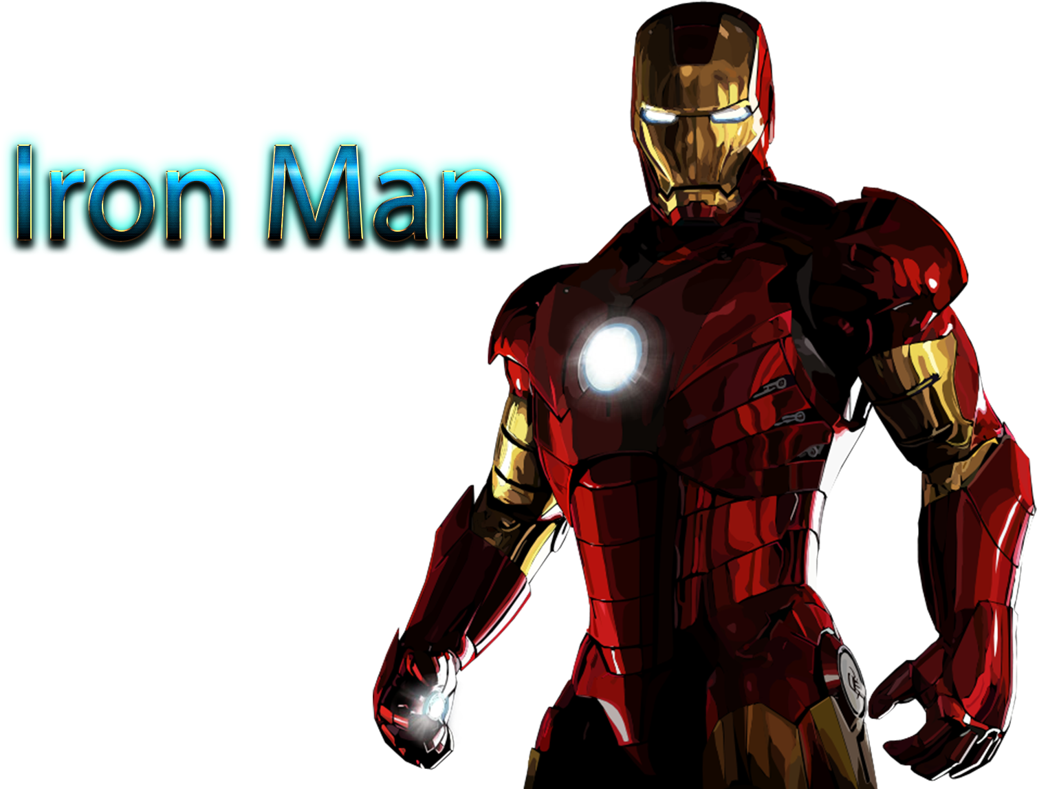 Iron Man Armored Hero Illustration PNG