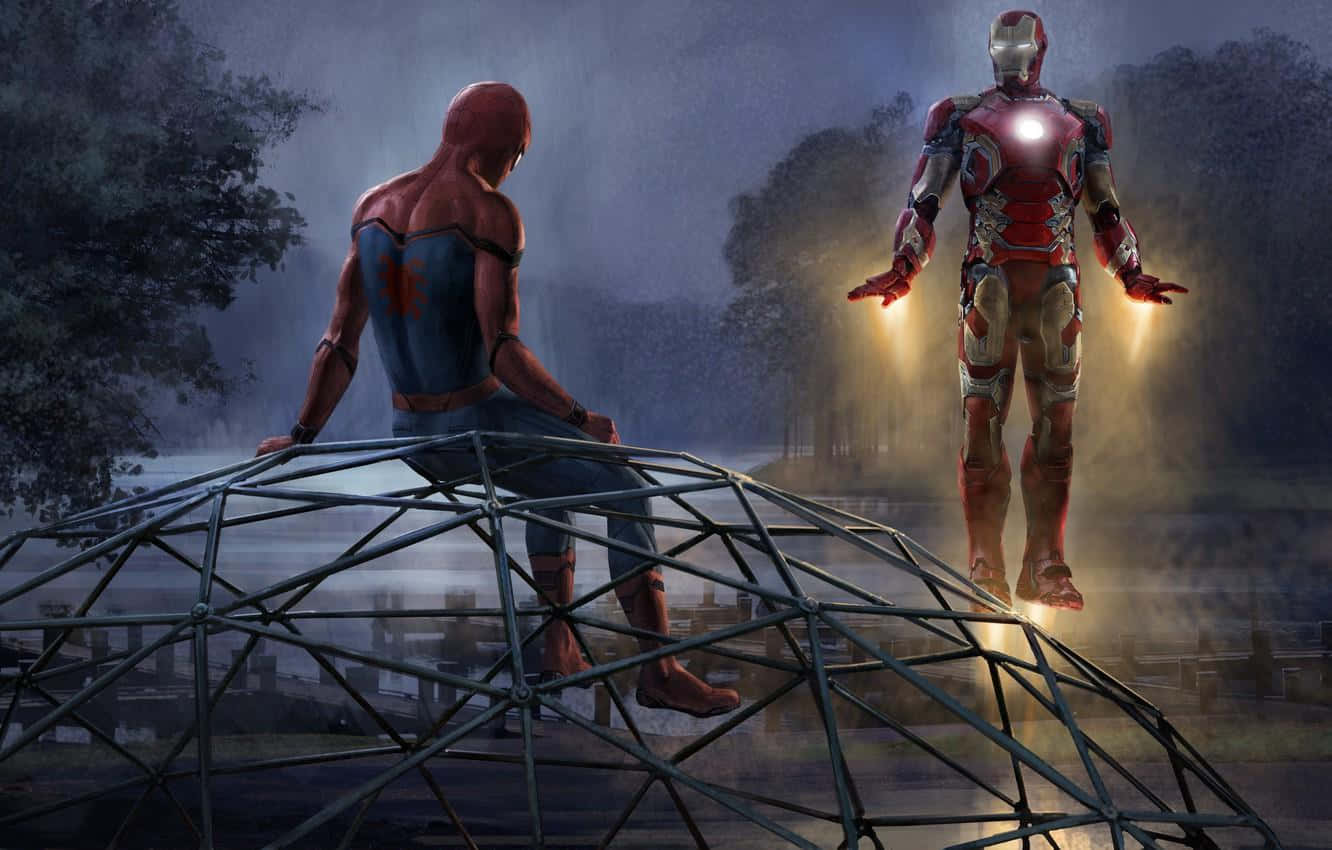 A stunning digital artwork of Iron Man Wallpaper