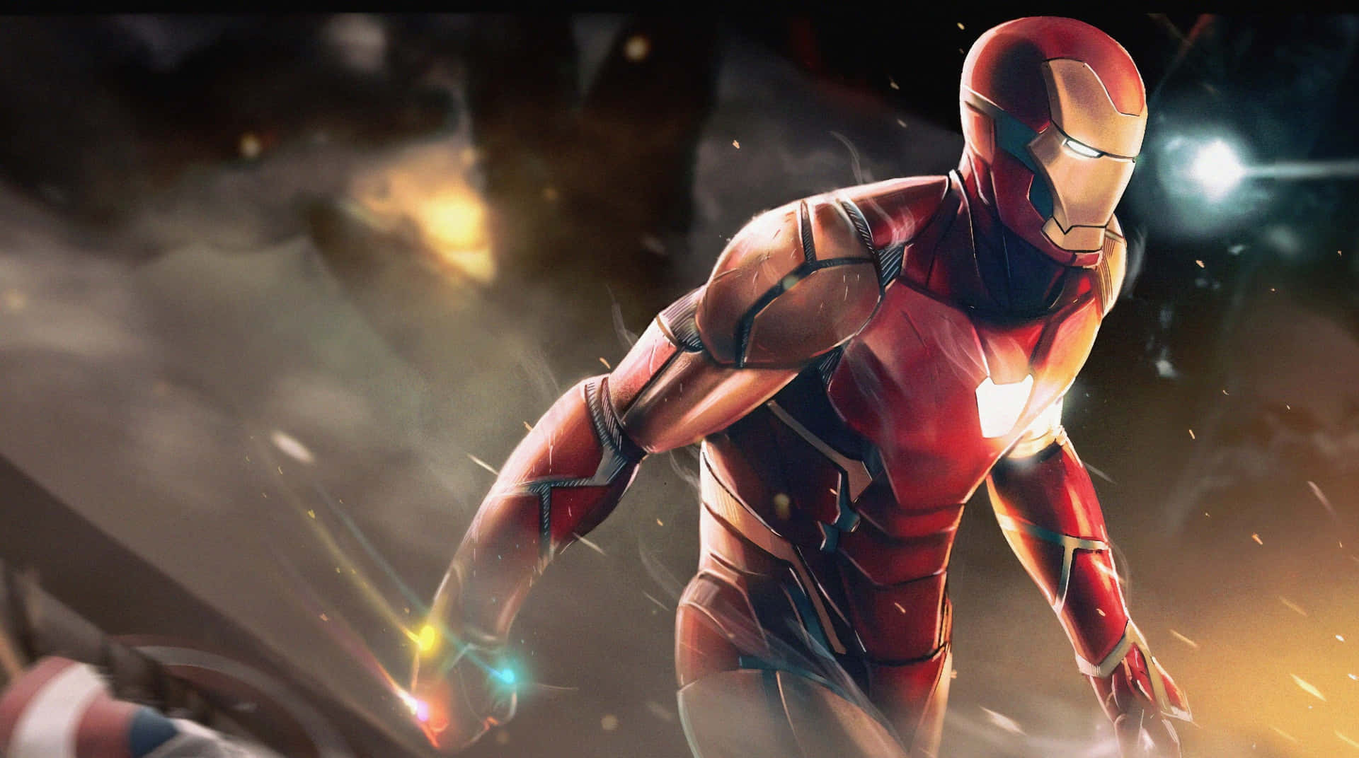 Marvelavengers Iron Man En Arte Épico. Fondo de pantalla