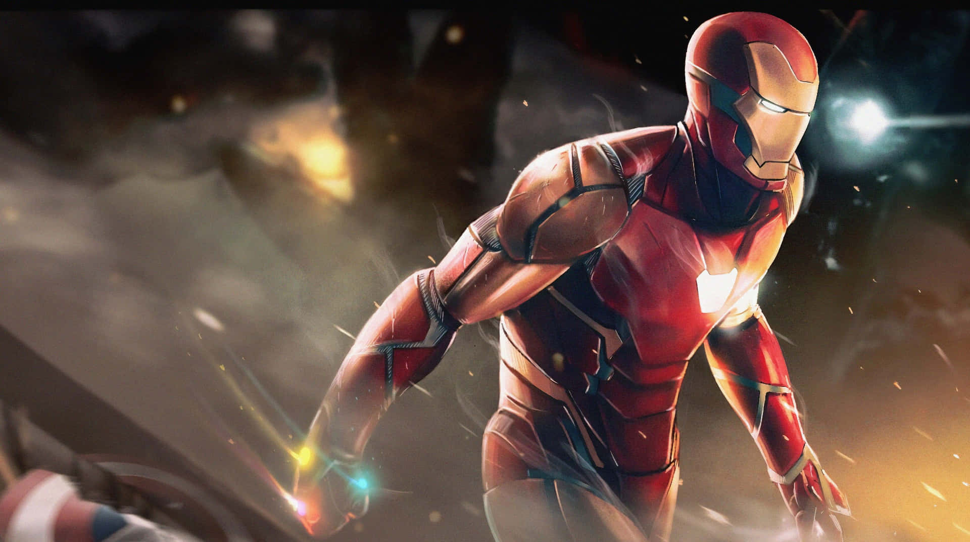 Marvel Avengers Iron Man in Epic Art Wallpaper