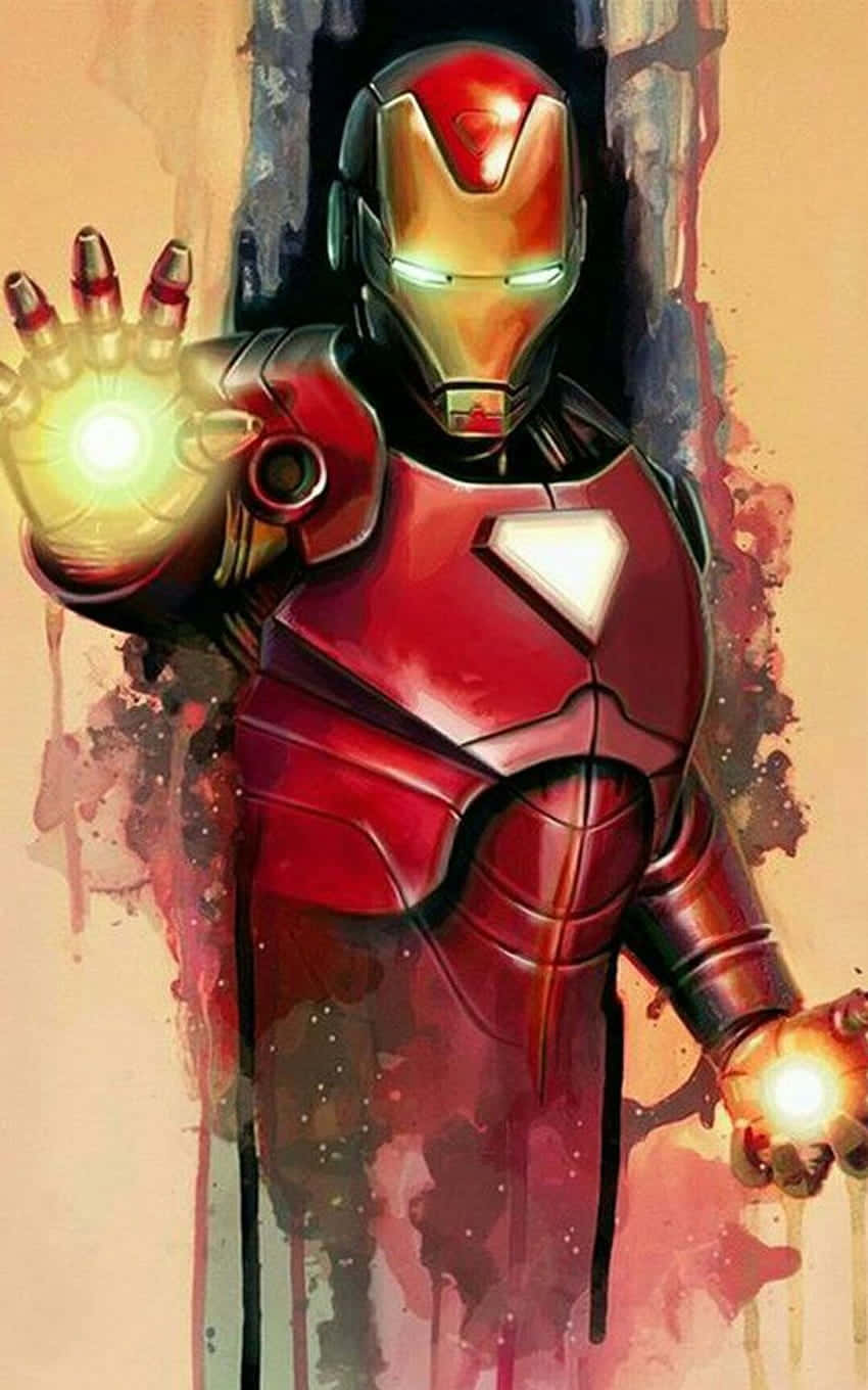 Iron Man, an iconic symbol of heroism Wallpaper