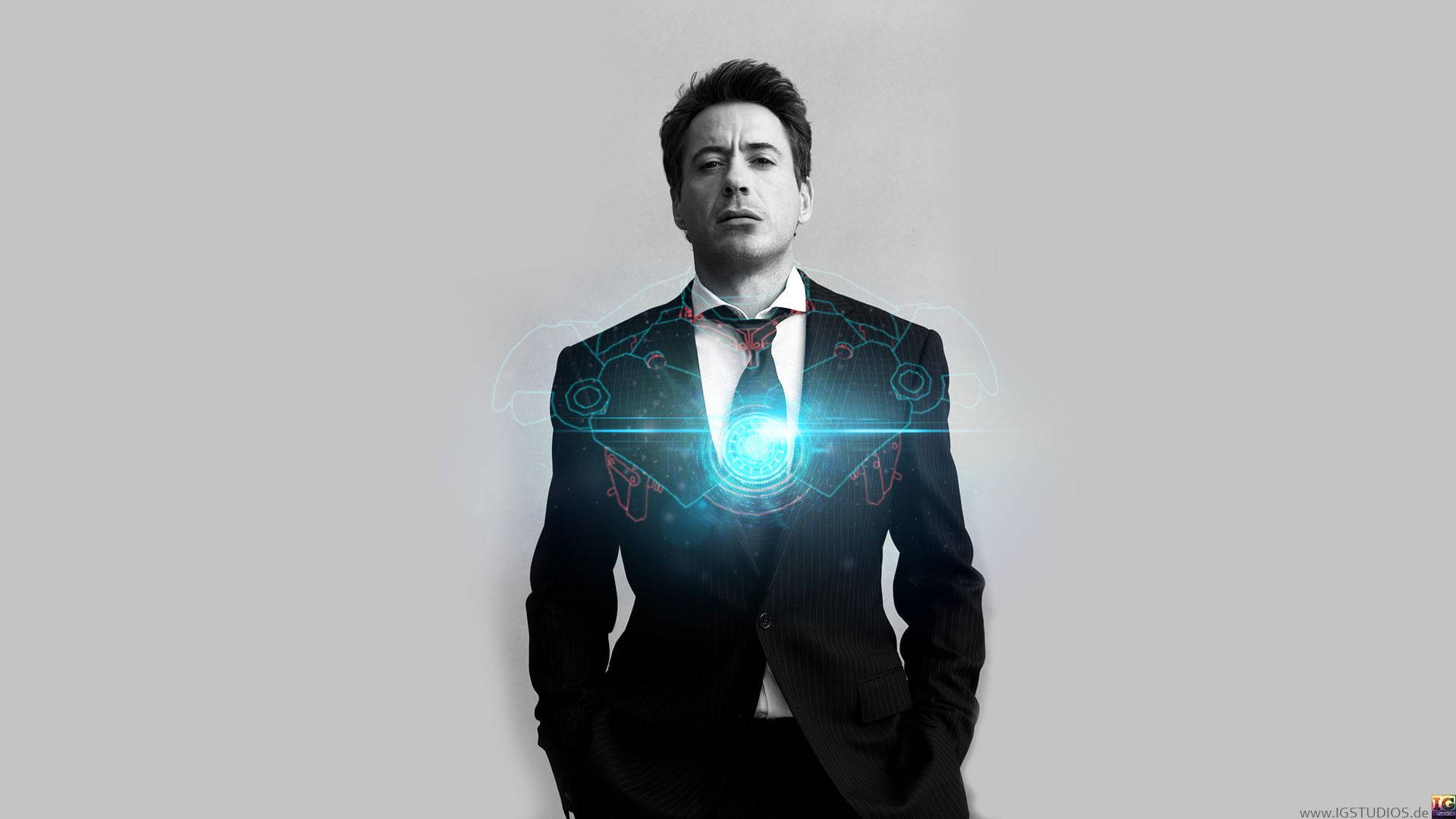 Iron Man Art Robert Downey Jr. Background