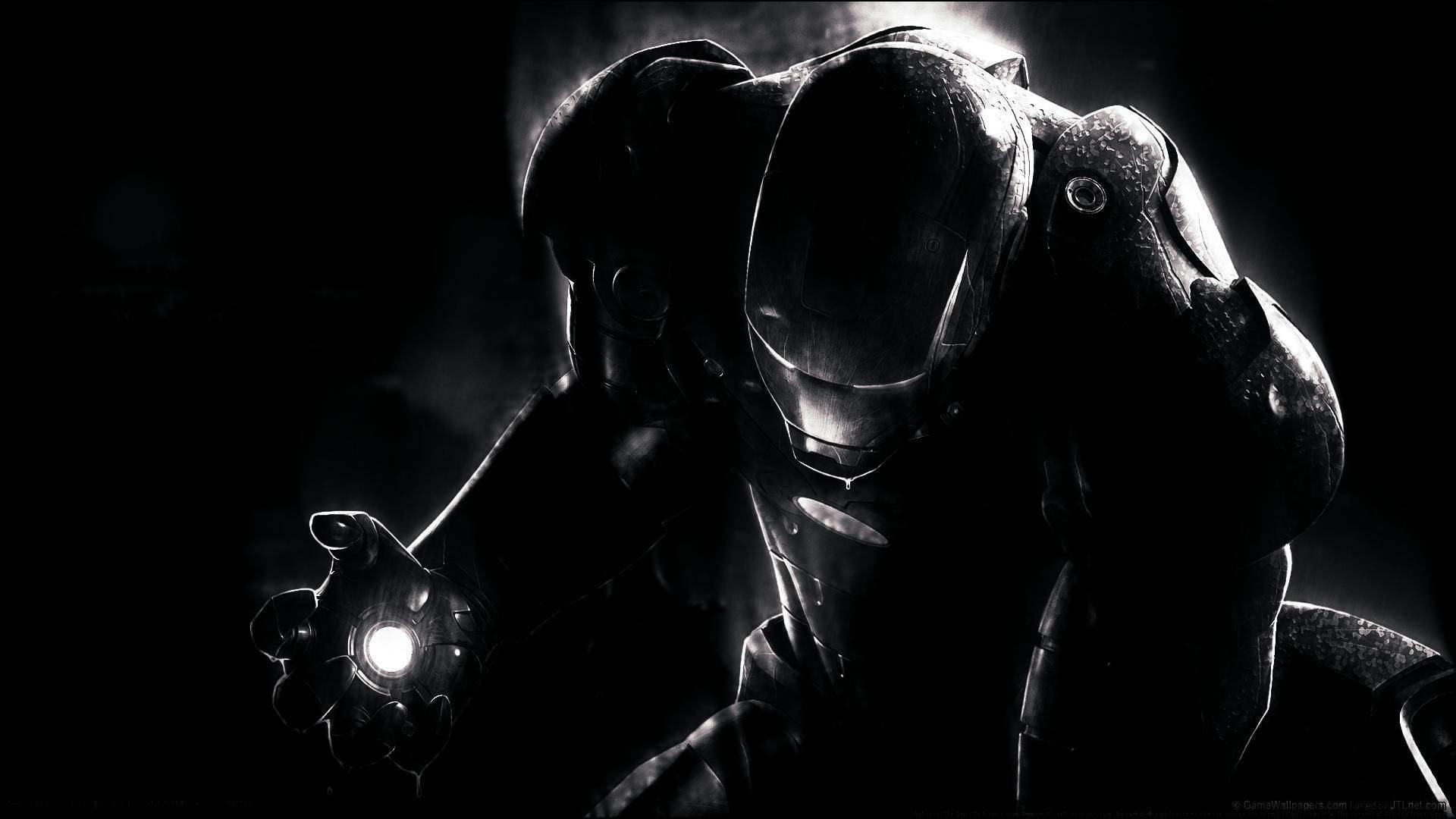 Iron Man Background Black Wallpaper