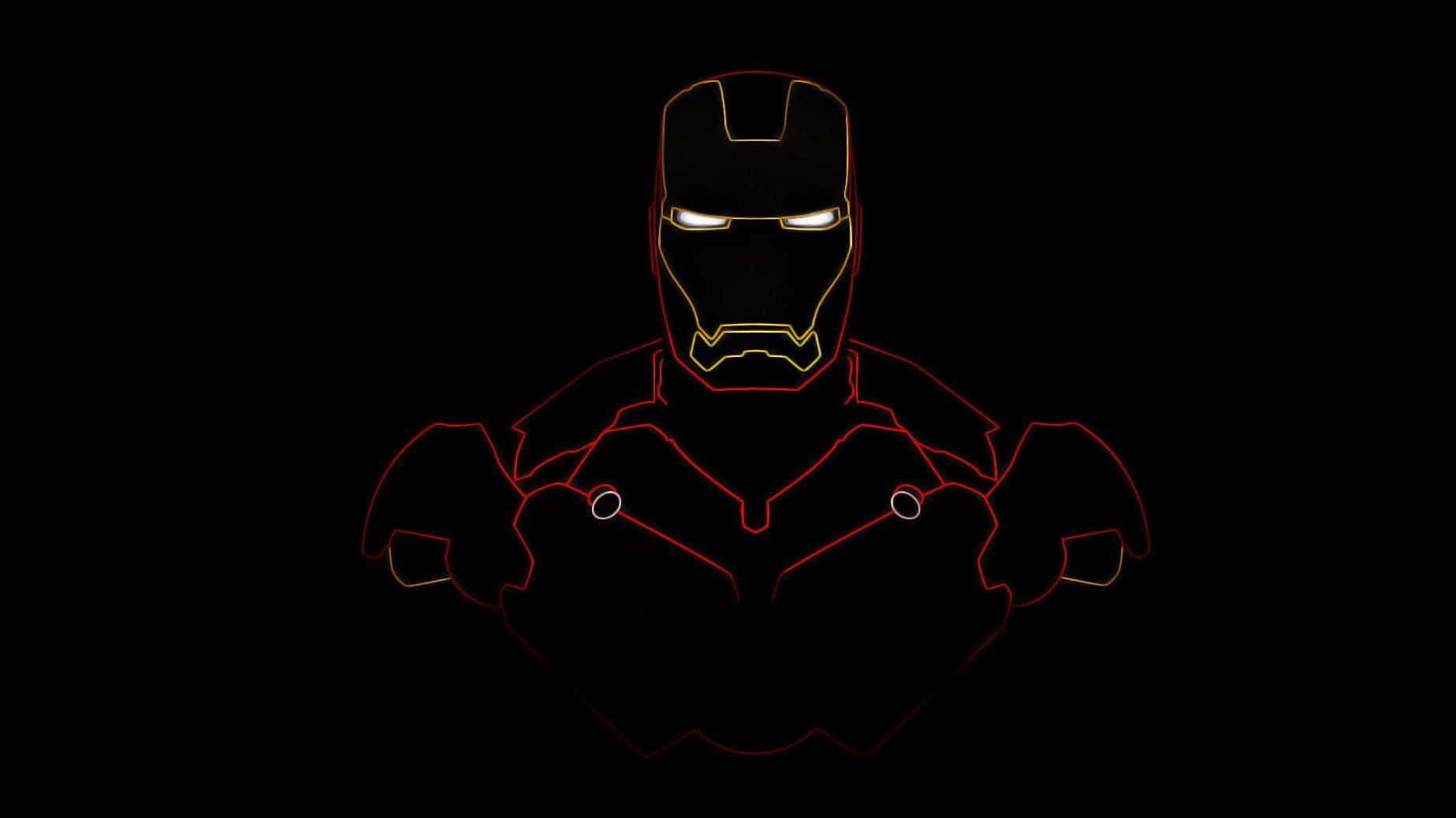 Enmonokromatisk Iron Man Wallpaper