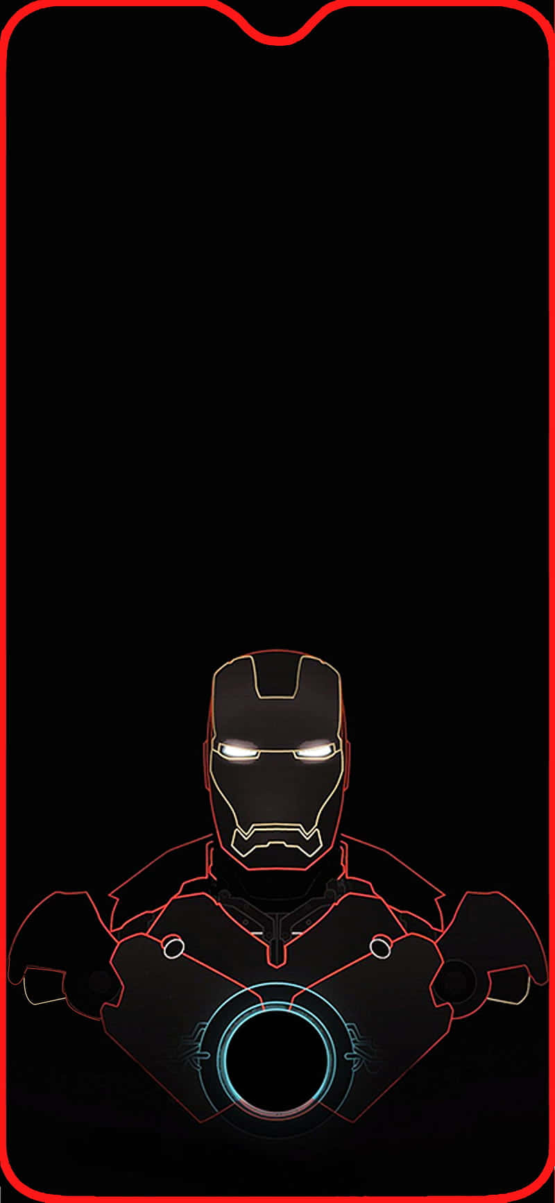 Denikoniska Iron Man I Svartvitt Wallpaper