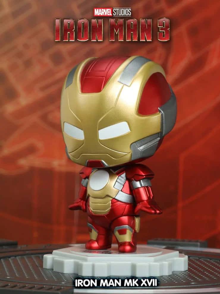 Add Some Iron Man Character to Your Collection with an Iron Man Bobblehead Wallpaper