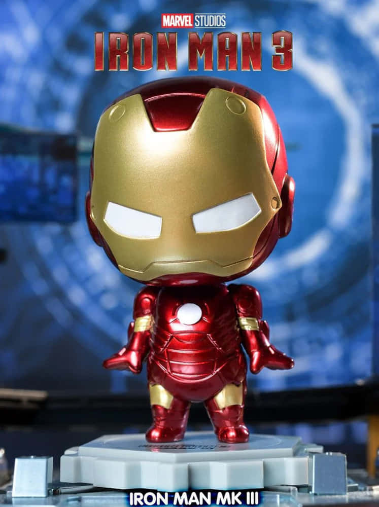 "Enhance your collection with Iron Man Bobbleheads!" Wallpaper