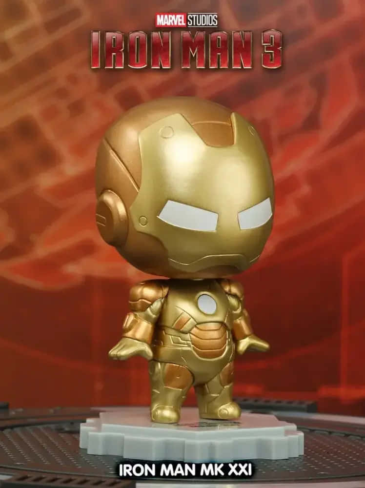 Show Off Your Pop Culture Collection with Iron Man Bobbleheads Wallpaper