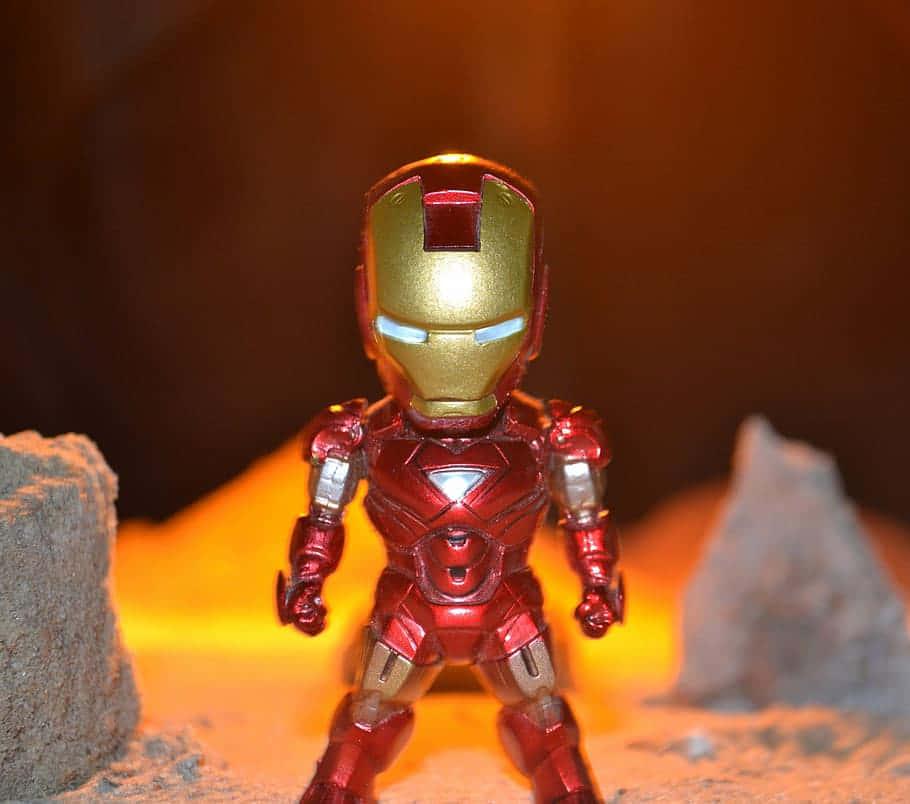 Add life to your Marvel collection with Iron Man Bobbleheads Wallpaper