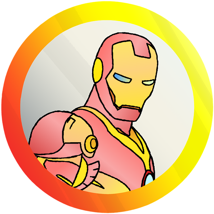 Iron Man Cartoon Icon PNG