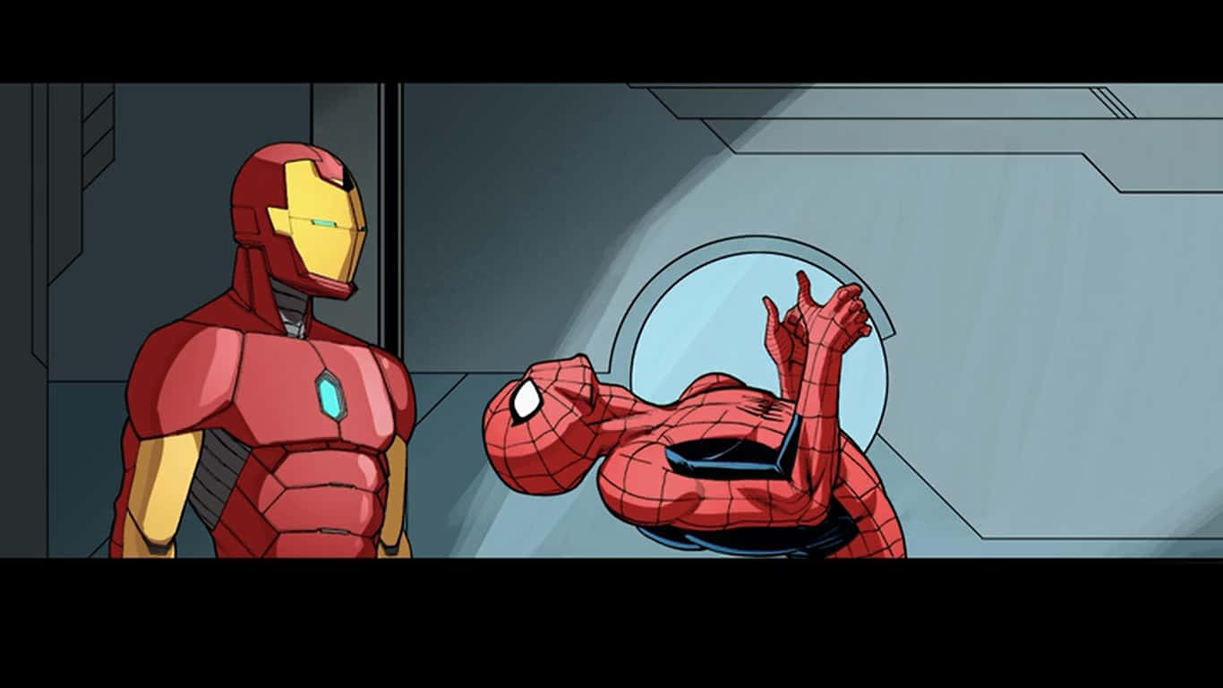 Iron Man Comic Cover Featuring Tony Stark Wallpaper