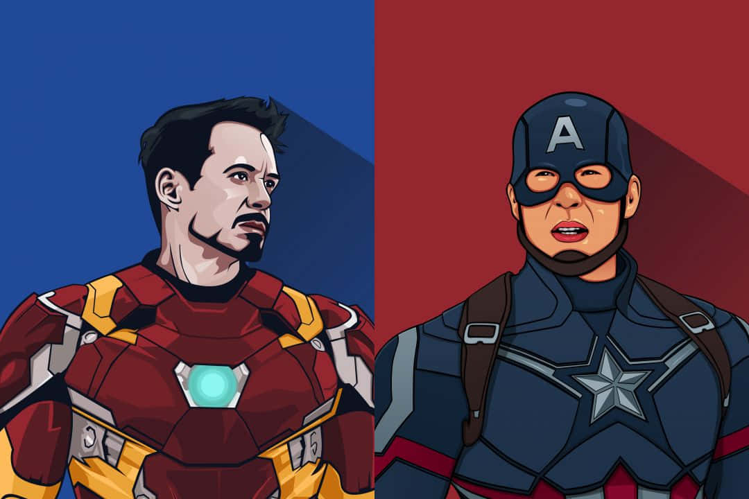Iron Man Fan Art with Futuristic Tech Wallpaper