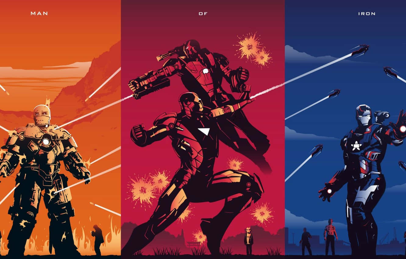 Iron Man Fan Art Showing His Armor Wallpaper