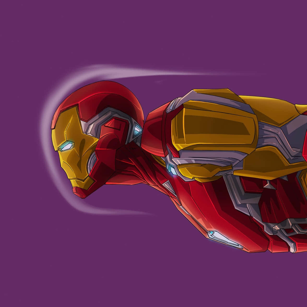 Iron_ Man_ Flying_ Animation_ Art Wallpaper