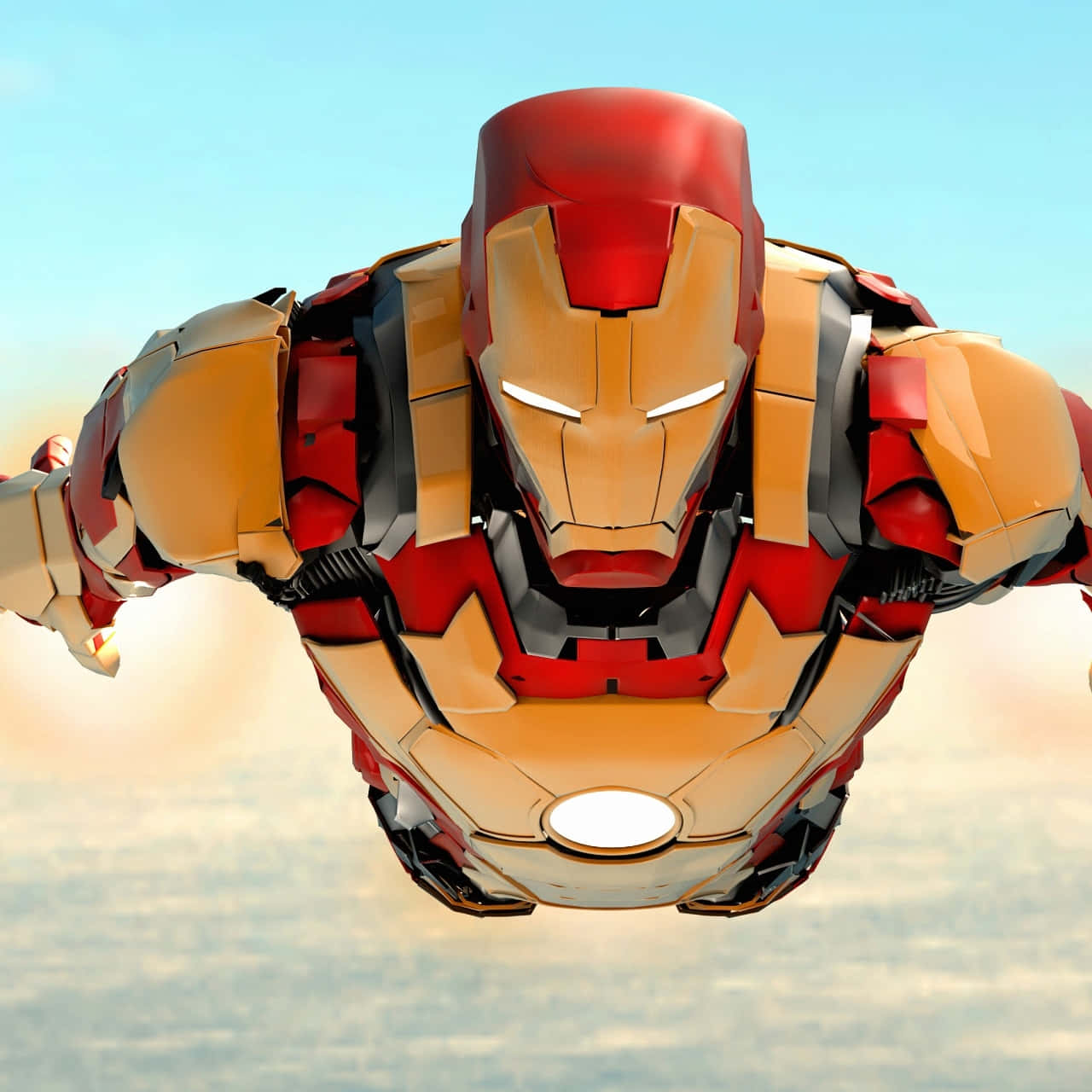 Iron_ Man_ Flying_ Pose Wallpaper