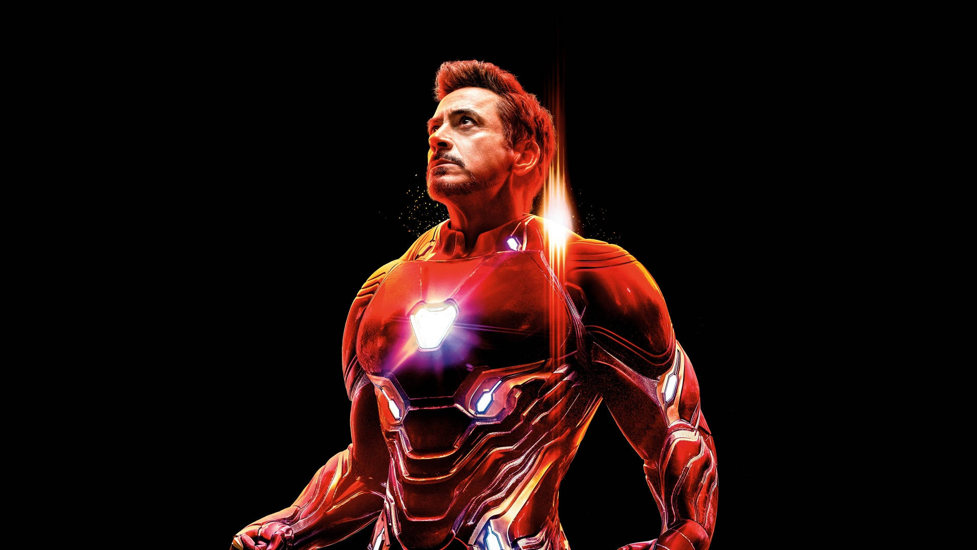 Iron Man Fuld Hd Power Pose Wallpaper