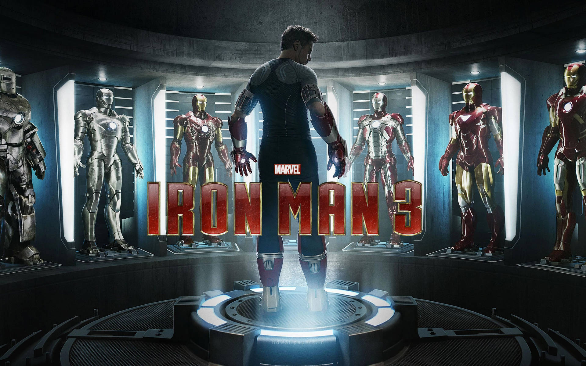 Iron Man Fuld Hd Tredje Film Wallpaper