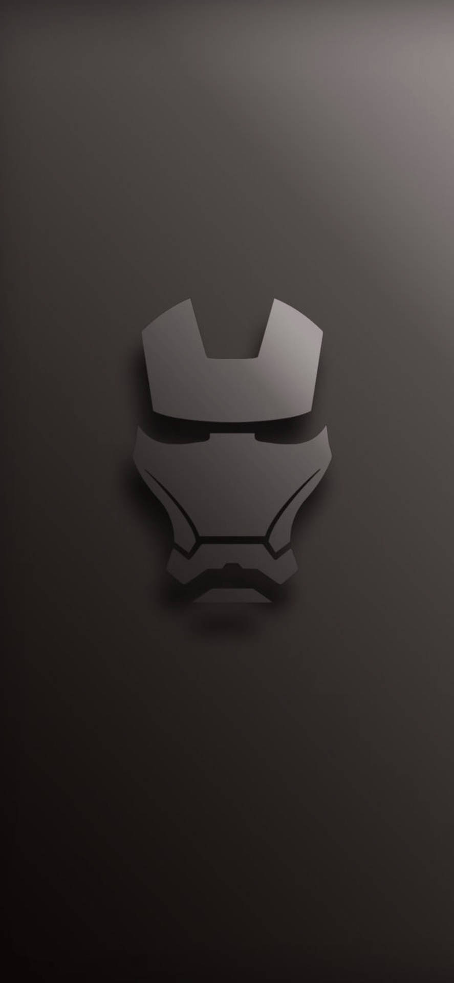 Iron Man Head Logo Marvel iPhone X Wallpaper