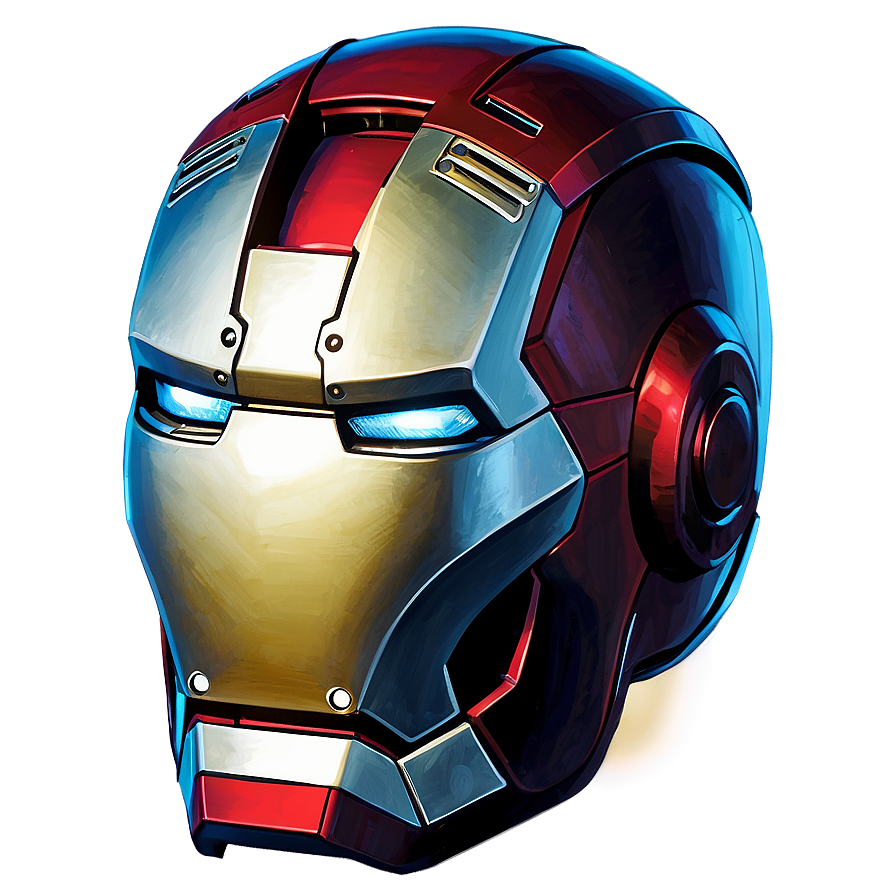 Iron Man Helmet Blueprint Png Qnb60 PNG