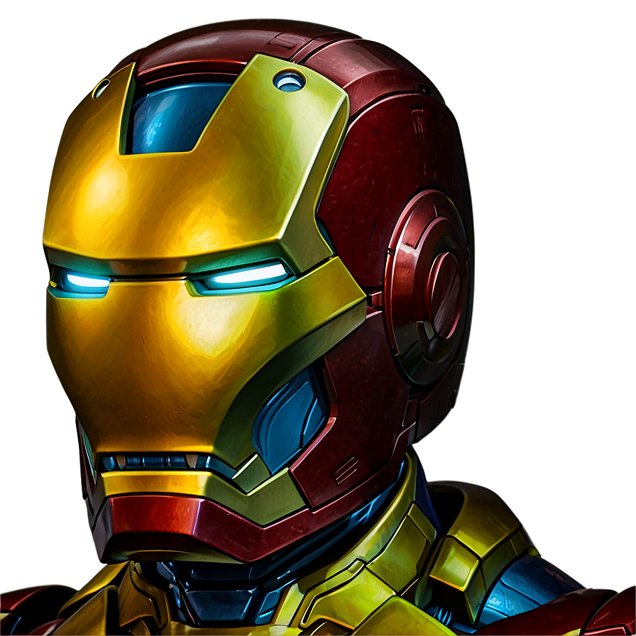 Iron Man Helmet Front View Png 06122024 PNG