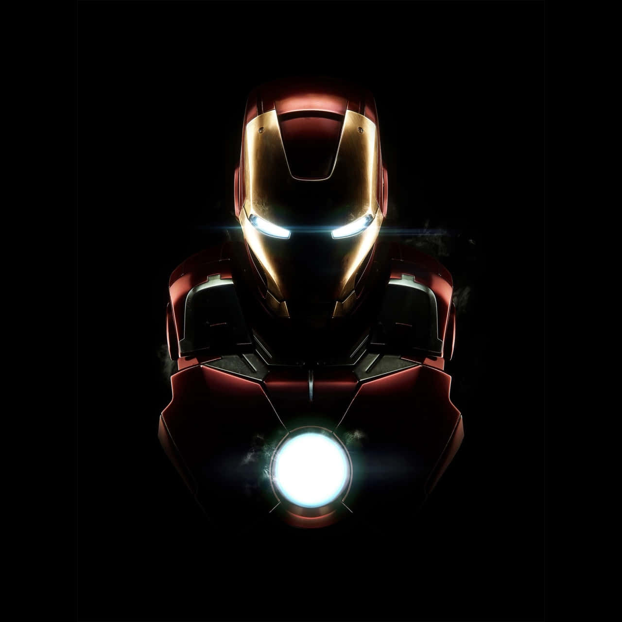 Iron Man Helmet Glowing Eyes Wallpaper