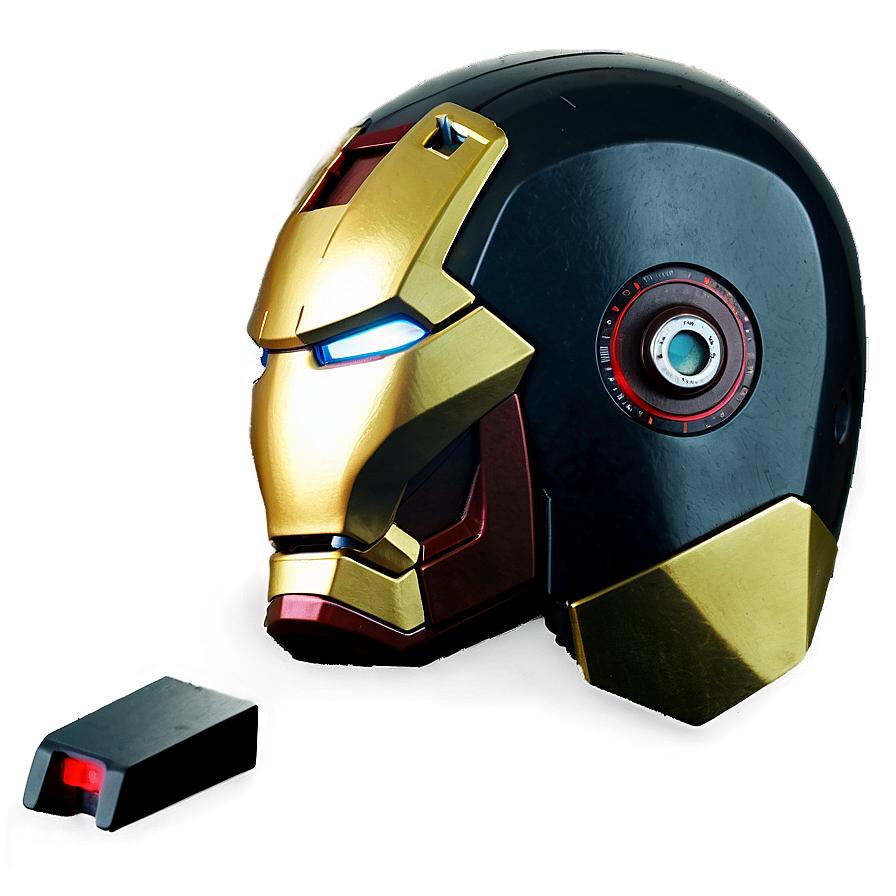 Iron Man Helmet With Hud Display Png Moa PNG