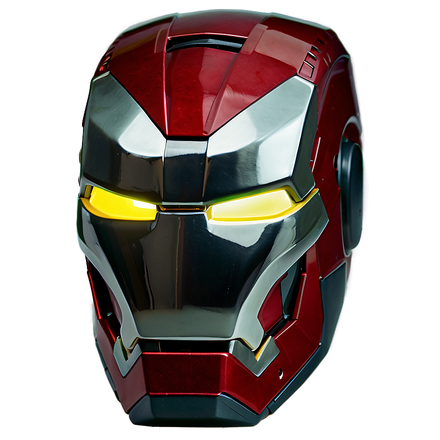 Iron Man Helmet With Reflective Visor Png Wxi2 PNG