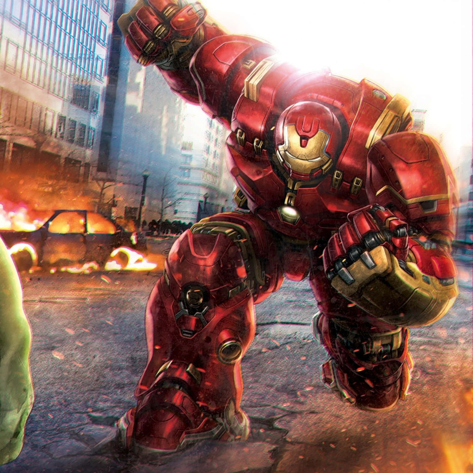 Iron_ Man_ Hulkbuster_ Armor_ Action Wallpaper