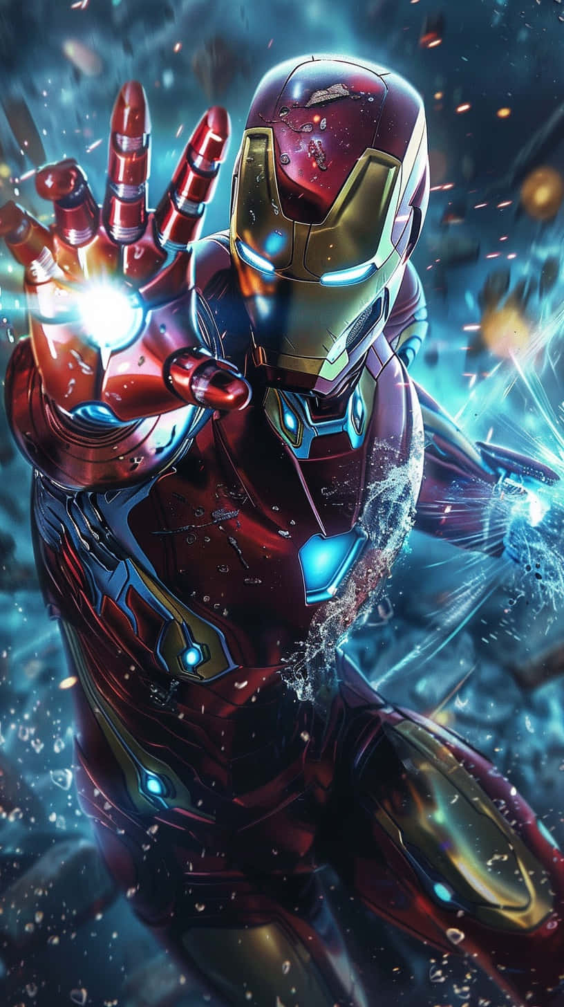 Download Iron_ Man_ In_ Action_ Avengers Wallpaper | Wallpapers.com