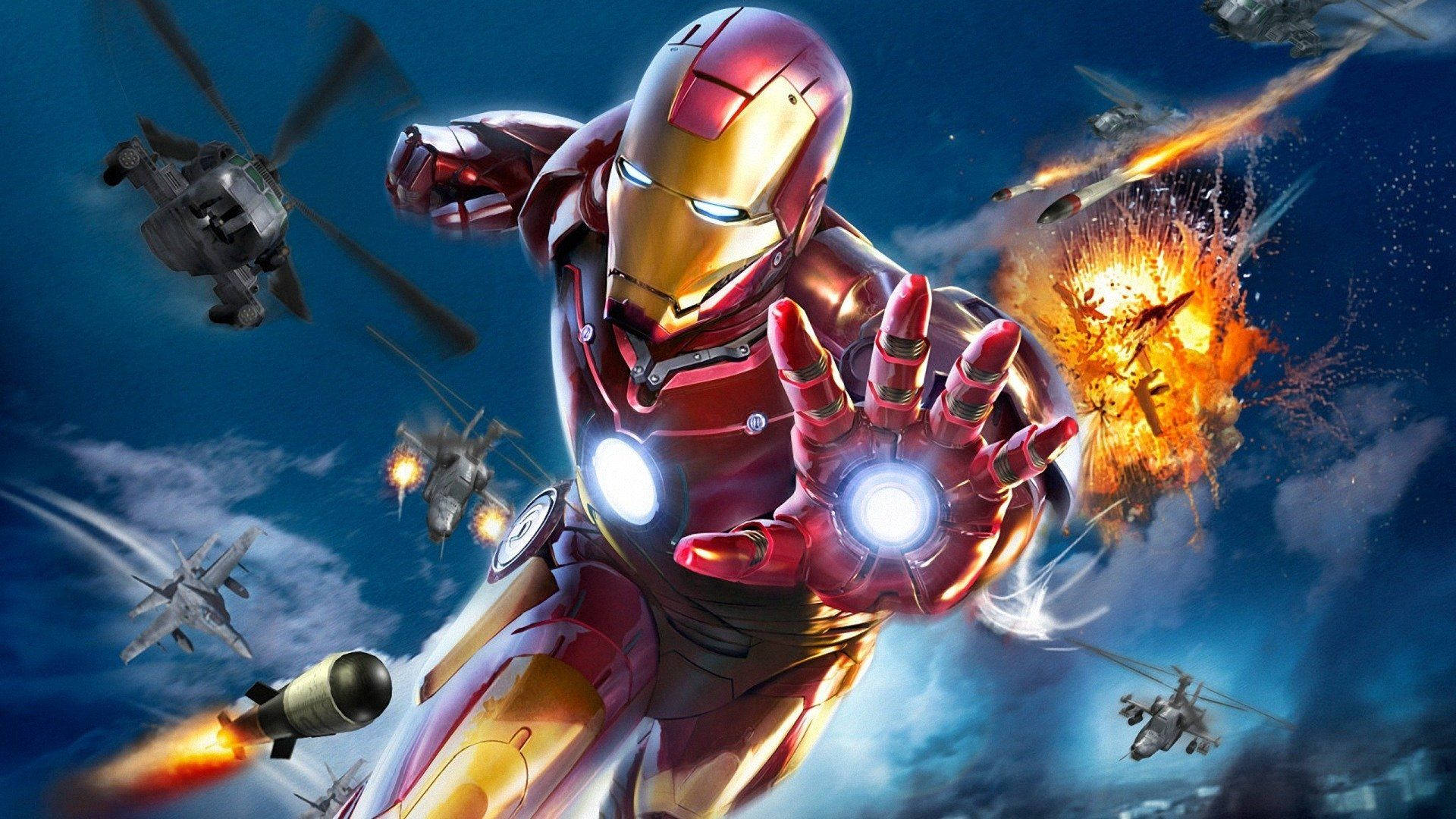 Iron Man In The Sky Wallpaper