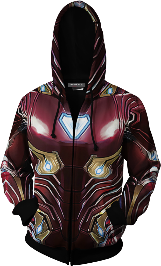 Iron Man Inspired Hoodie Design PNG