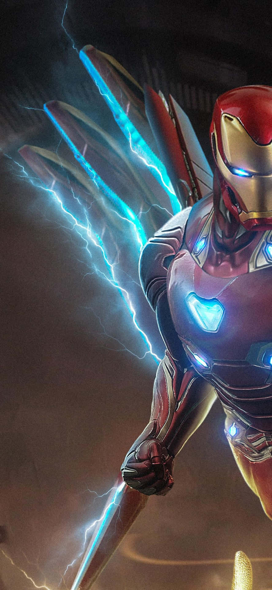 Fåen Stilren Iron Man-look Med Iphone X. Wallpaper